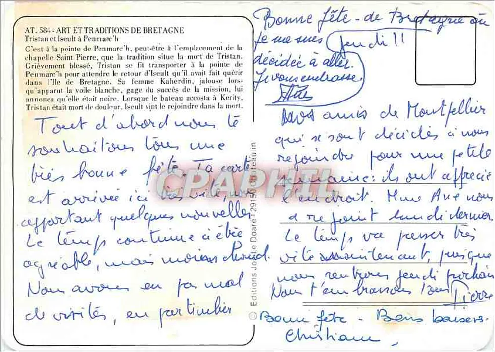 ट्रिस्टन और आइसलॉट पेनमार्क्ह — जॉएल डियर के संस्करण — संख्या 584 - पीछे