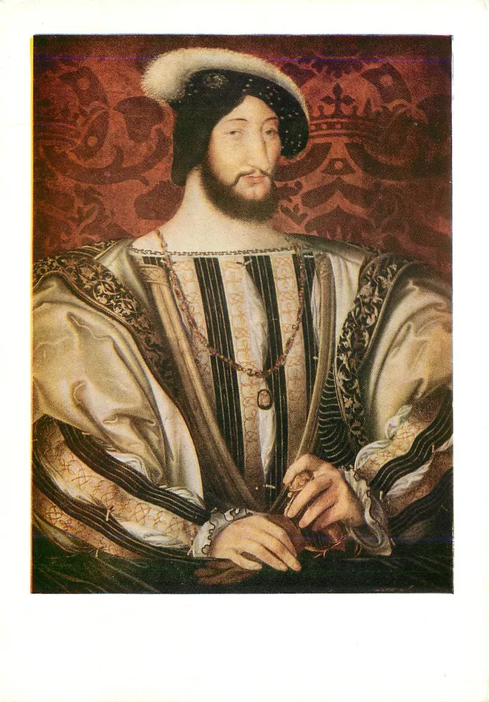 Porträt von François I. — König von Frankreich 1491-1547 — von Clouet (Jehan genannt Jehannet) 1475-1541 — Musée du Louvre, französische Schule - Vorderseite