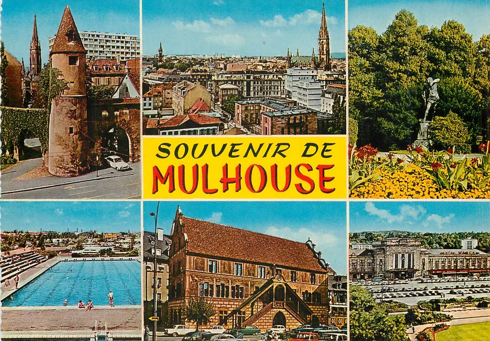 Mulhouse — vista panorâmica e monumentos — Edições Lutèta - Frente