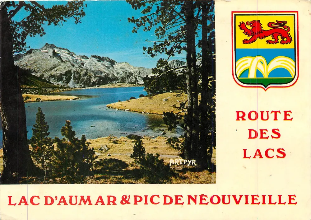 See d'Aumar & Pic de Néouvielle — Route des Lacs — Art Pyr - Vorderseite