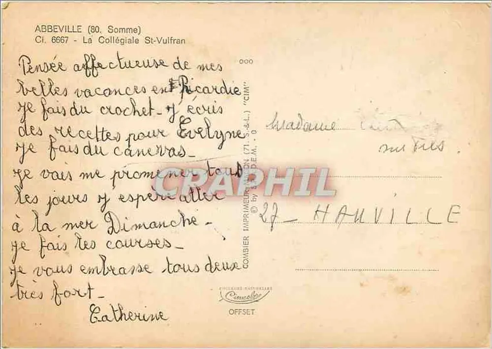 Abbeville (80) - Catedral de Notre-Dame — editor Cing, n° de serie 6667 - Reverso