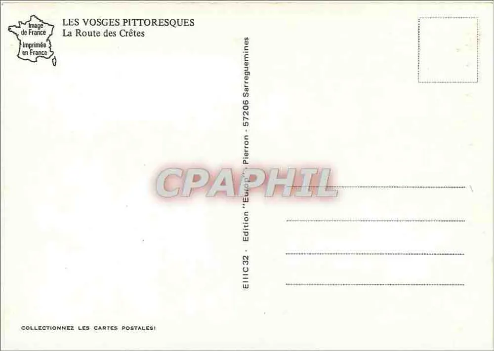 Rota das Crestas — Grand-Ballon — Edição Les Vosges Pittoresques - Verso