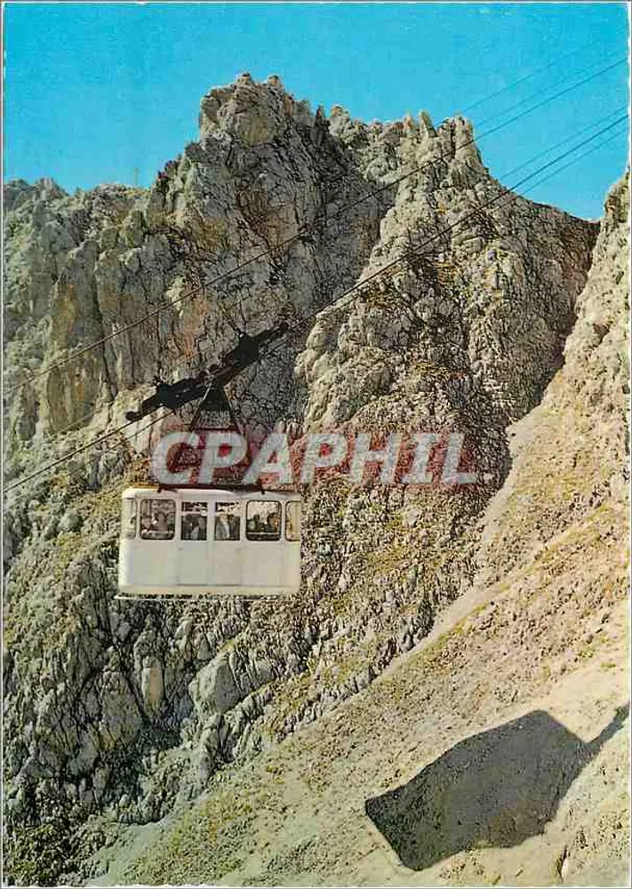 Seilbahn über felsige Berge — Alpenstadt Innsbruck, Nordkettenbahn, Tirol — Monopolar Kunst und Anstalt, Schollhorn & Co. - Vorderseite