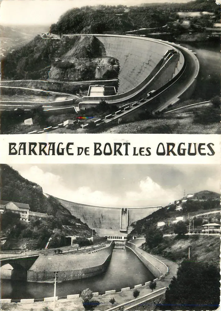 Staudamm von Bort-les-Orgues — Übersicht — Verlag: Art Michel, Marillac-la-Croisille - Vorderseite