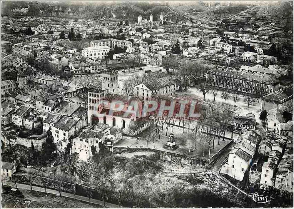 Cahors (Lot) — Luftbild des Stadtzentrums — Éditions Combier - Vorderseite