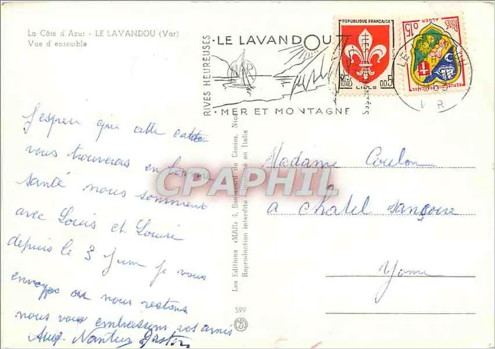 Le Lavandou (Var) — Vista geral — Les Éditions 4Mâts - Verso