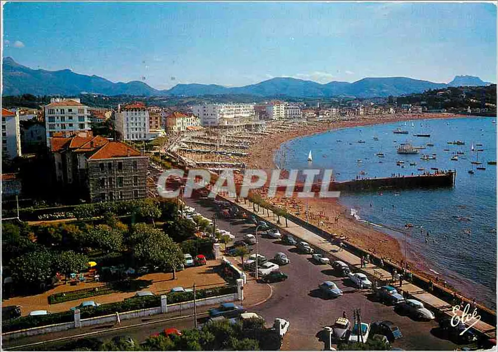 St-Jean-de-Luz — Vue générale de la Plage — Éditeur: C. Colleures Naturelles, N° 1412 - Recto