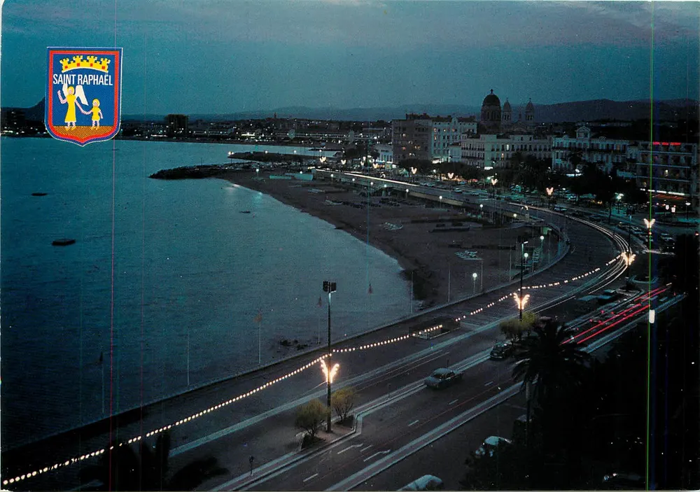 Saint-Raphaël — Vista geral à noite — Edição Lioncour - Frente