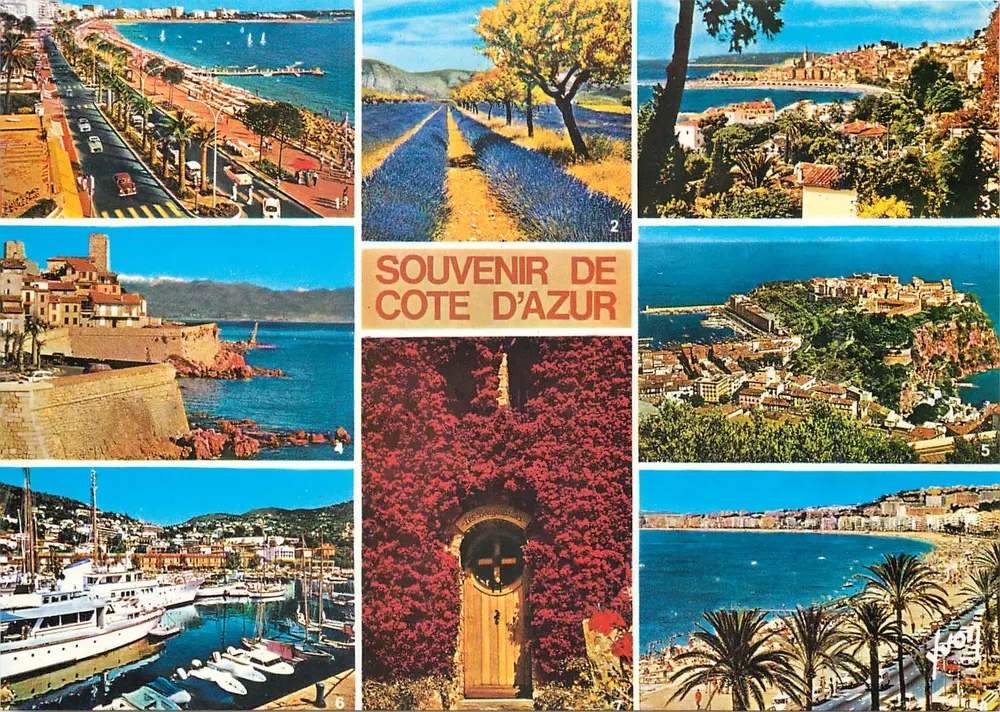 Erinnerung an die Côte d'Azur — 8 Ansichten — Éditions d'art Yvan - Vorderseite