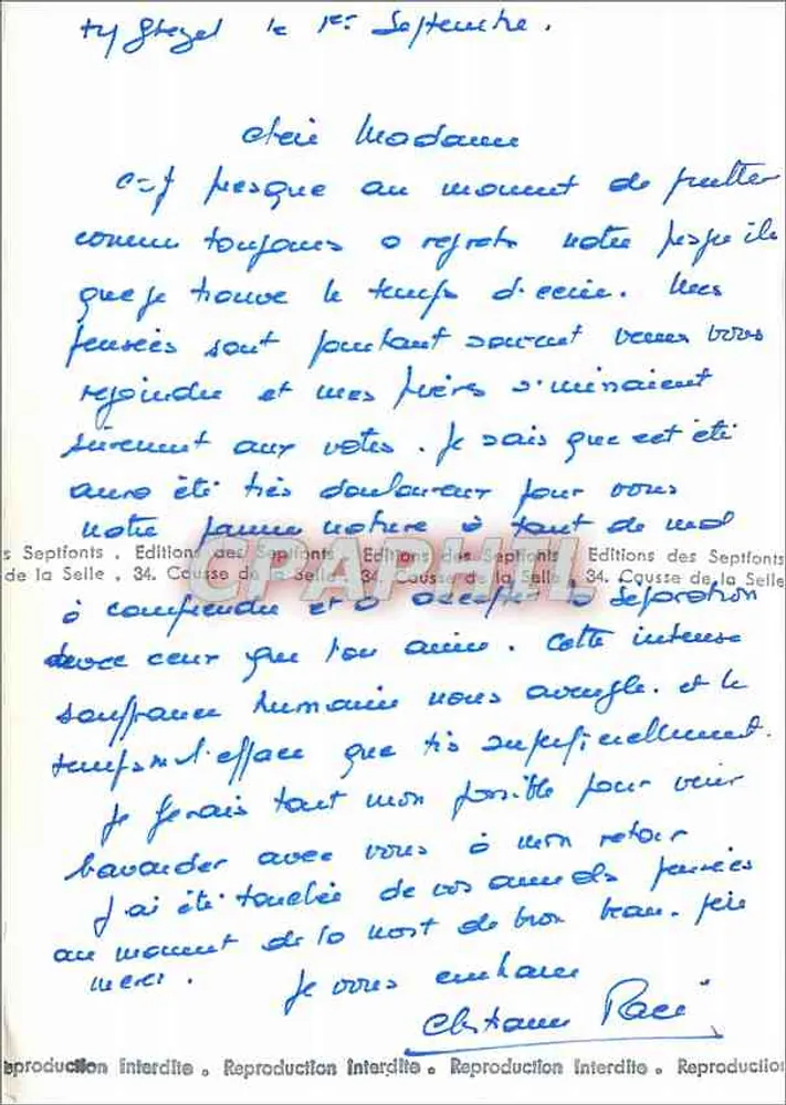 Costa Atlântica — D.502, Costa Selvagem — Éditions des Septfonts - Verso