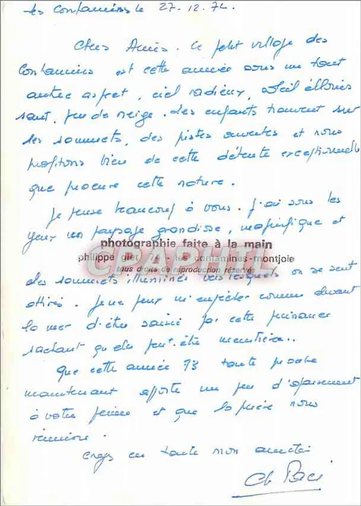 कंटोमिन्स के बर्फीला गांव — शीतकालीन दृश्य — फिलिप जिट, संख्या 74 - पीछे