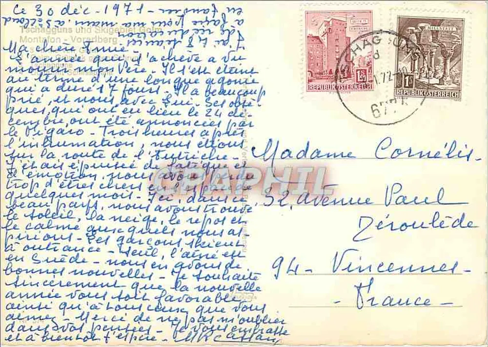 Tschagguns und Skigebiet Golm — Montafon, Áustria - Verso