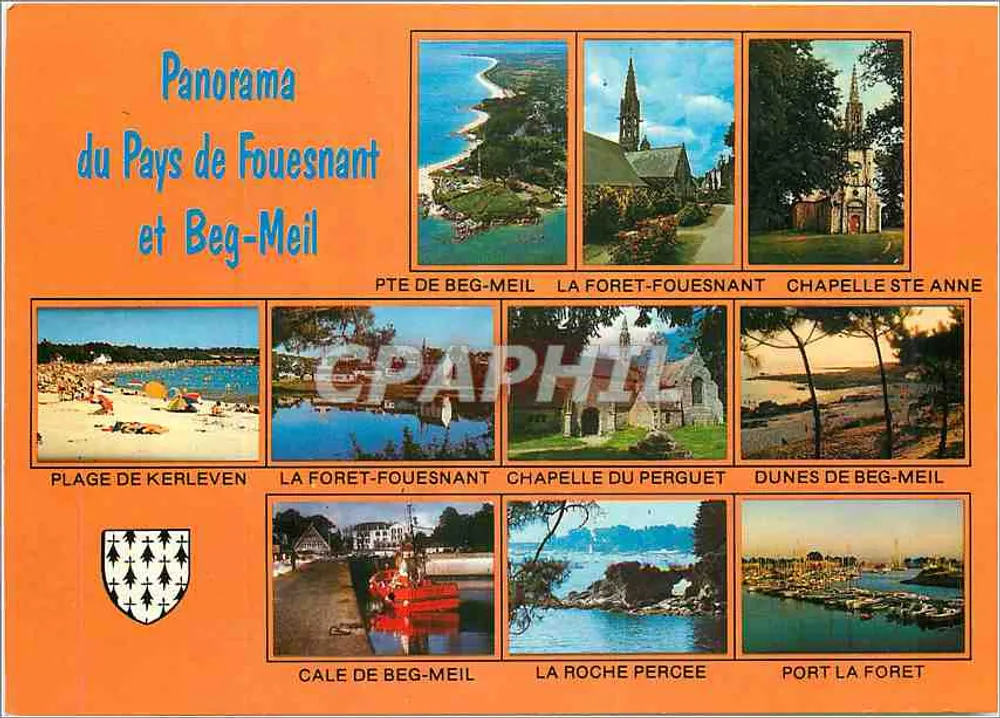 Panorama des Pays de Fouesnant und Beg-Meil — Éditions J.JOS, Le Degré, Châteaulin - Vorderseite