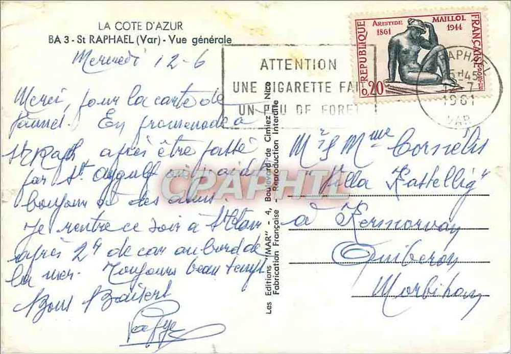 Saint-Raphaël (Var) — Vista geral — Edições « MAKA » - Verso
