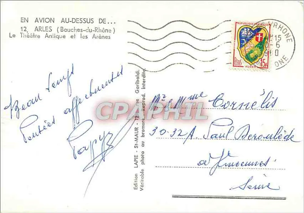 Arles — Das antike Theater und die Arenen — Edition Lapie St-Maur - Rückseite
