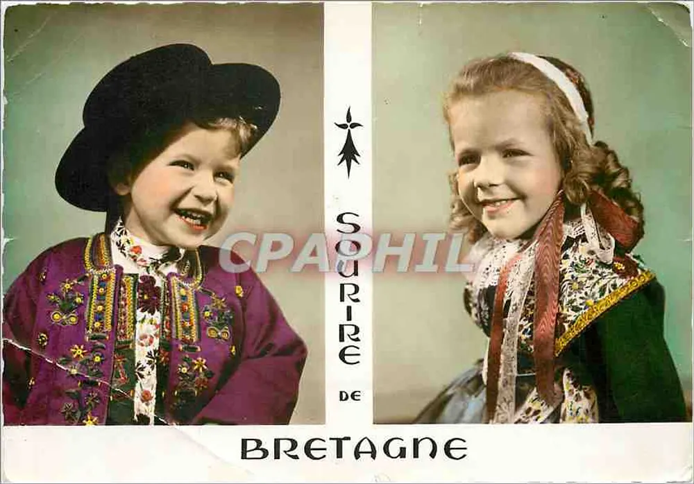Kinder im bretonischen Kleid — Lächeln der Bretagne — Éditions Chappoulin - Vorderseite