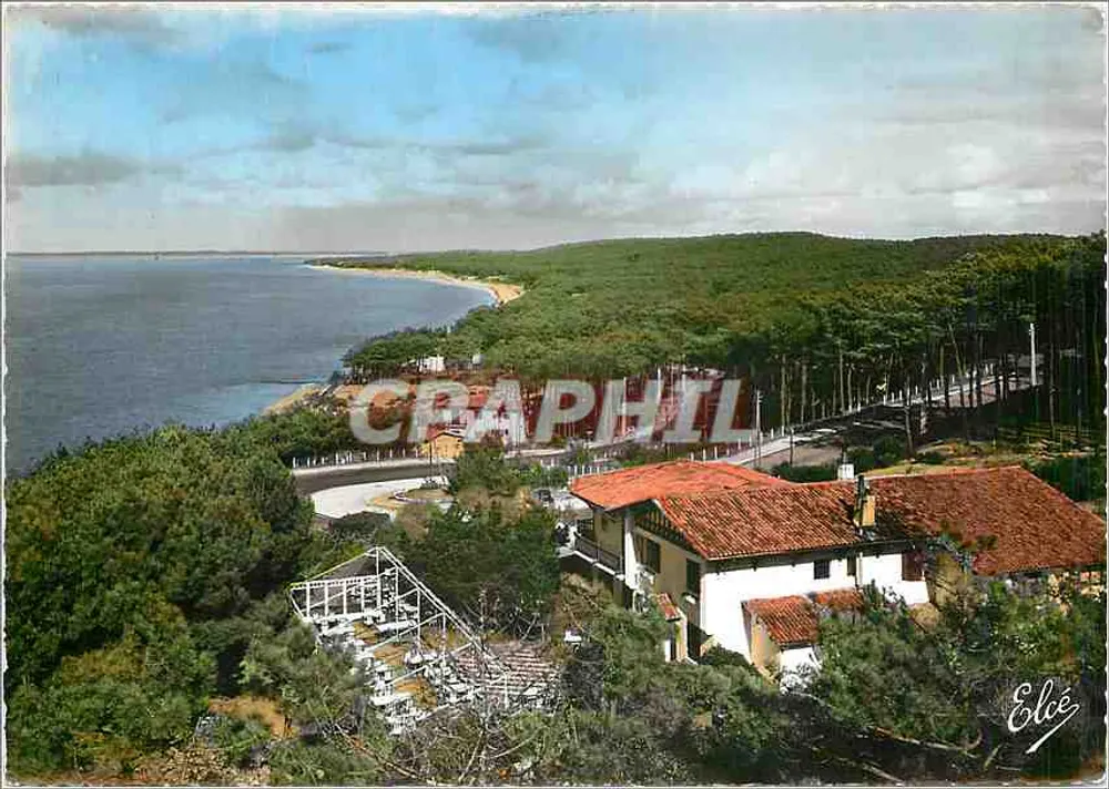 Bassin d'Arcachon — Aussicht auf den Wald und die Corniche — L. Chatagneau - Wiedergegeben - Vorderseite