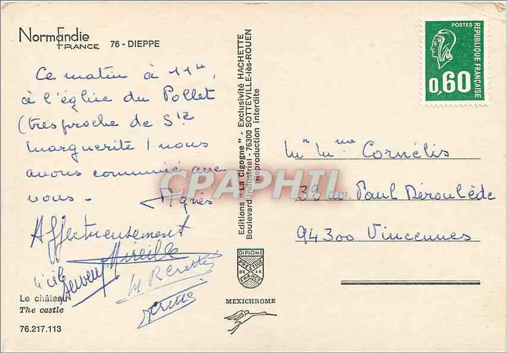 Castelo de Dieppe — Normandia — Edições IRIS - Verso
