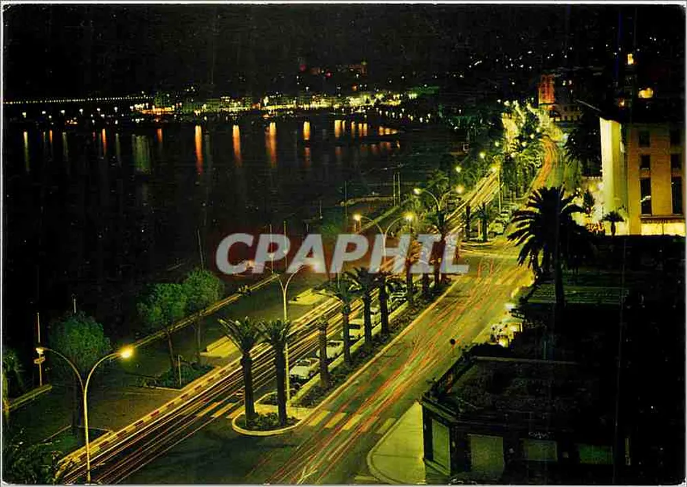 Cannes — La Croisette de noche — Fabricación francesa - Anverso