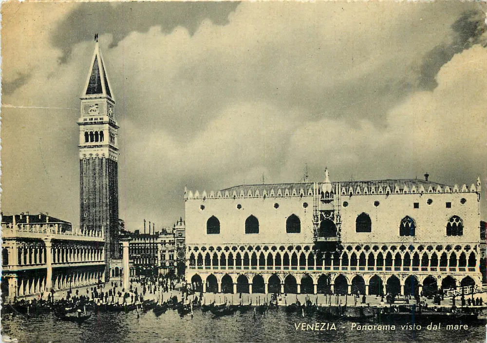 VENEZIA - Panorama visto do mar — editor C. Curchet, n° 4871-23 - Frente
