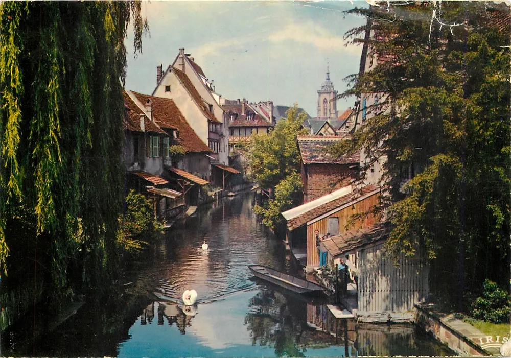 Canal de Colmar — Pittoreske Ansicht mit Schwan — Éditions IRIS - Vorderseite