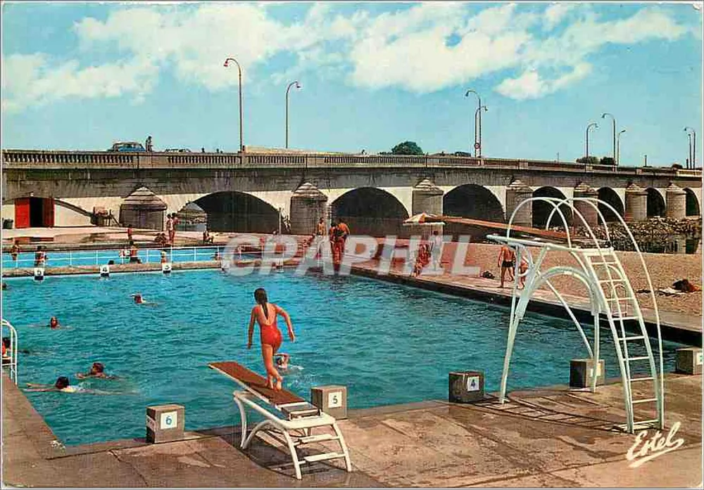 Schwimmbad in Toul — Meurthe-et-Moselle — Verlag Entel, Nr. 54 - Vorderseite