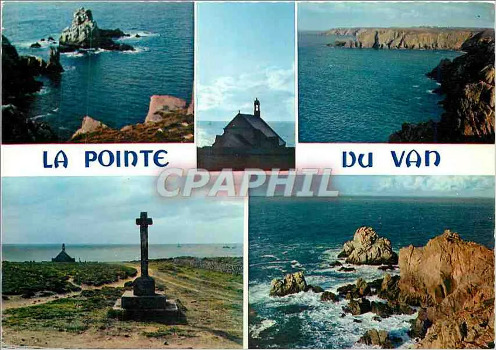 La Pointe du Van — Felsen und Kapelle — Éditions d'Art GOS - Vorderseite