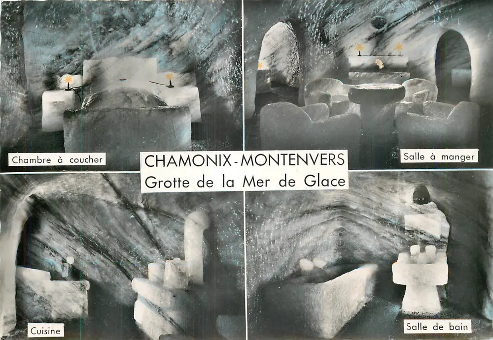 Chamonix-Montenvers — Gruta da Mar de Gelo — editor: Edições Fotográficas Chambéry - Frente