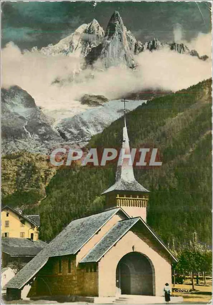 Kapelle der Praz — Aiguilles Vertes und Dru — CIGOGNE - Vorderseite