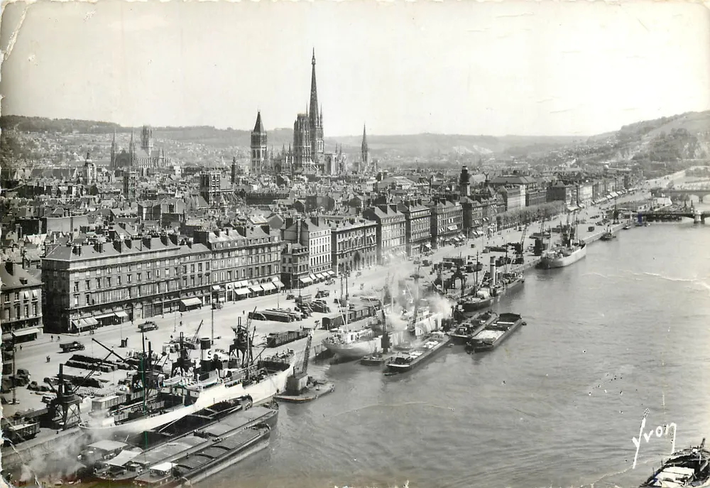 Die Kai vom Fährenbrücke aus gesehen — Rouen (Seine-Maritime) — Éditions d'Art, I.B. 847 - Vorderseite