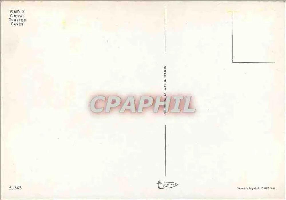 Guadix — Cavernas — n° 5.343 - Verso