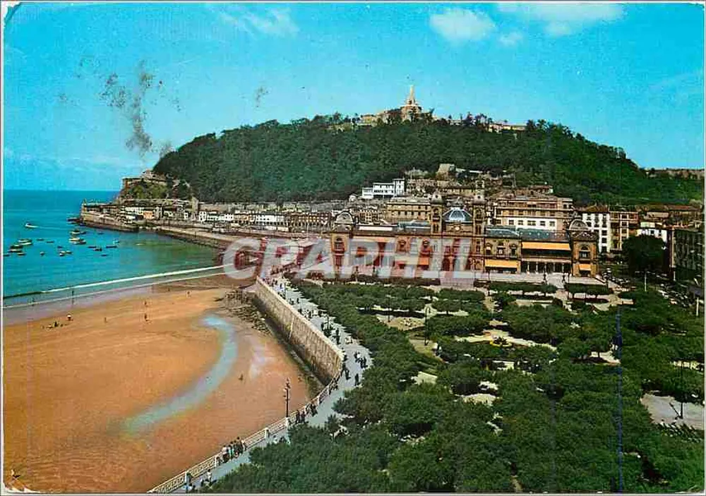 San Sebastián — Parque de Alderdi e Hotel de Ville — Edições Aldas Zaragoza - Frente