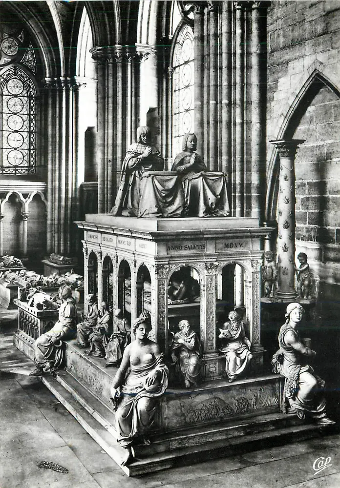 Basilika von Saint-Denis — Grabmal von Ludwig XII. und Anne von Bretagne — Cie des Arts Photographiques - Vorderseite
