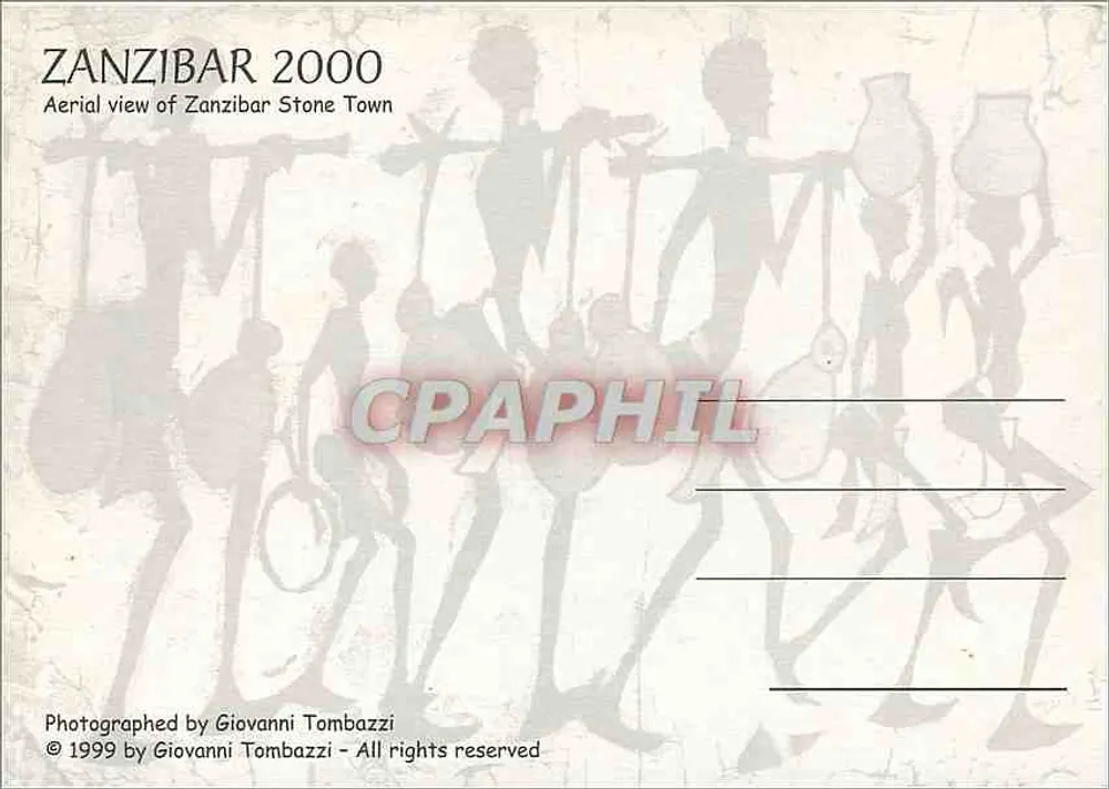 Zanzibar Stone Town — Luftbild — 2000 - Rückseite