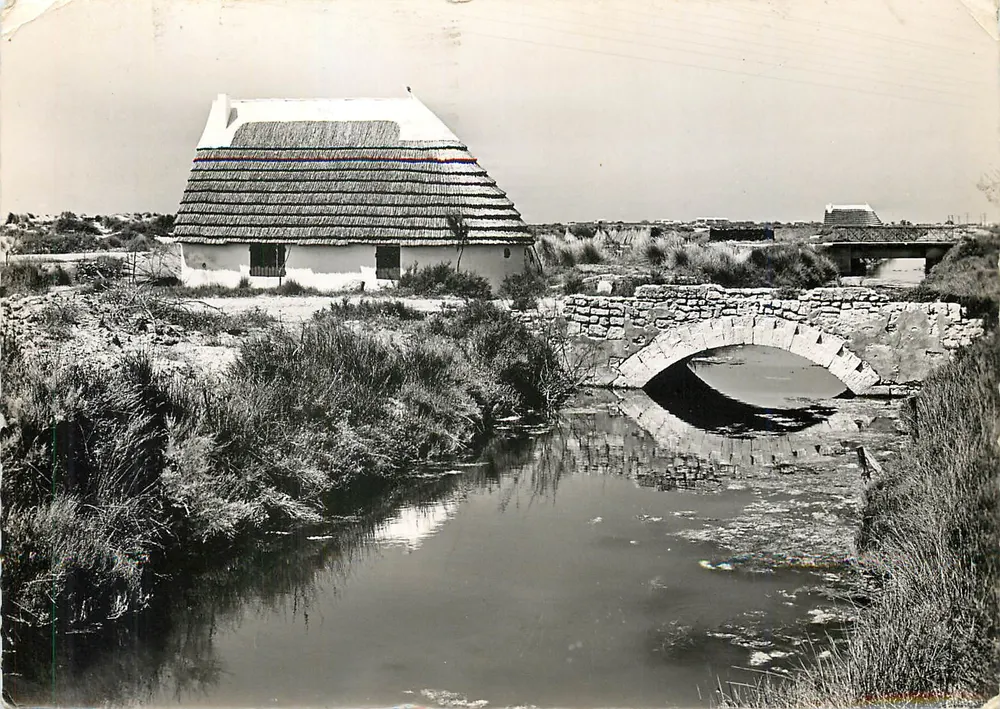 Paisagem de Camargue e cabana — Edições S.E.P.T. — n° 69-14 - Frente