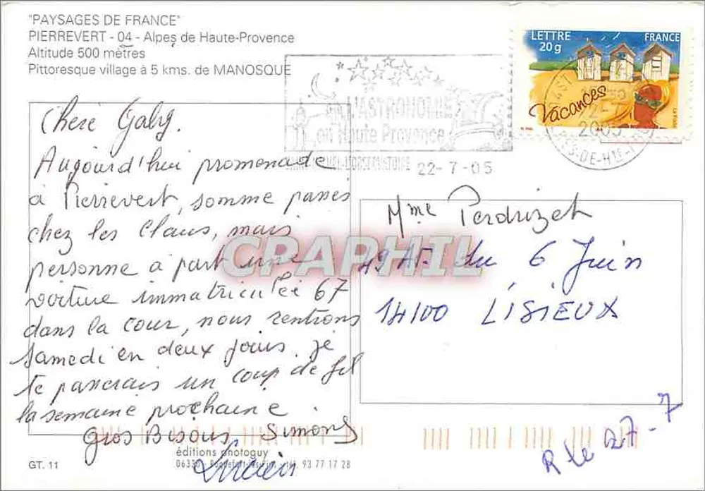 Pierrevert — Alpes de Haute-Provence — edição fotoguy - Verso