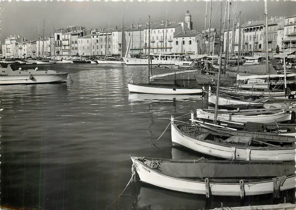 Port de Saint-Tropez — La Côte des Maures — éditeur Librairie Robini - Recto