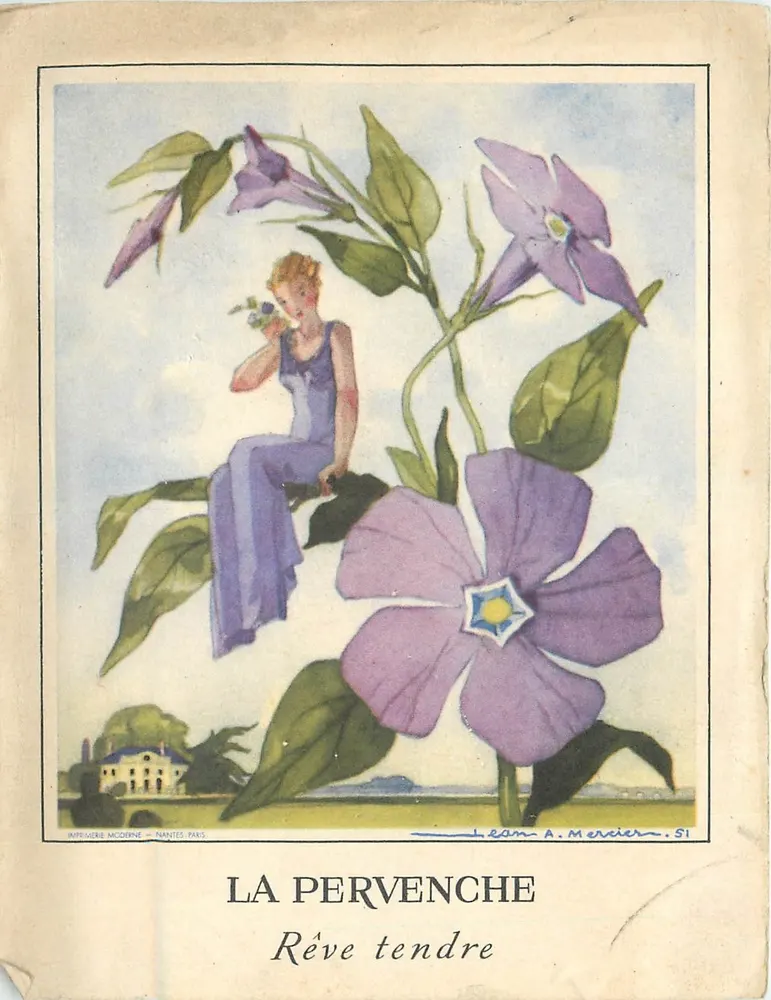 A Pervenche — Sonho suave — Impressora Moderna, Mantes, n°51 - Frente