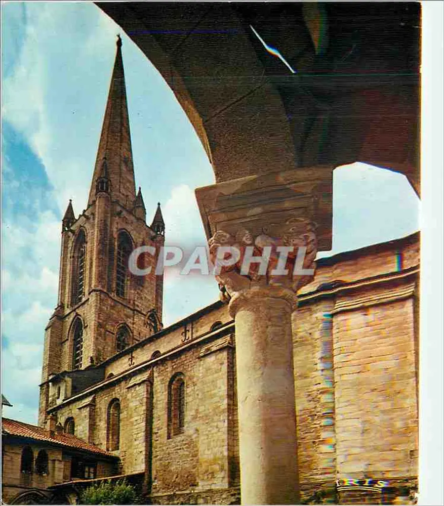 Tulle — Kathedrale Saint-Martin — Alte Abtei des 12. Jahrhunderts — In Frankreich gedruckt - Vorderseite