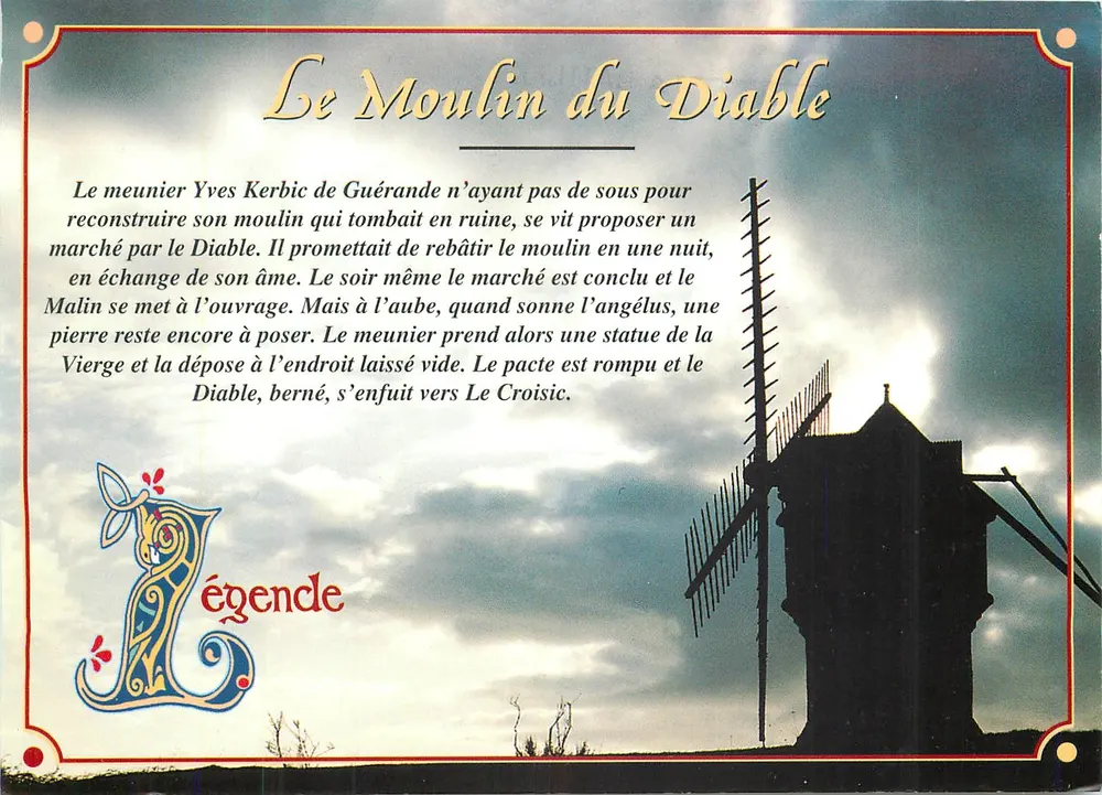 O Moinho do Diabo — Guérande (44) — Edições de Arte Jos Le Doar — n° 75009 - Frente
