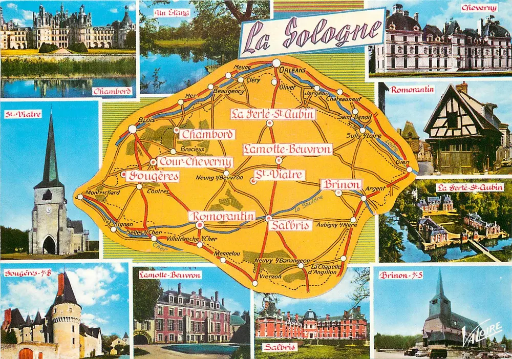 La Sologne — região turística e agrícola — Edições VALORE - Frente