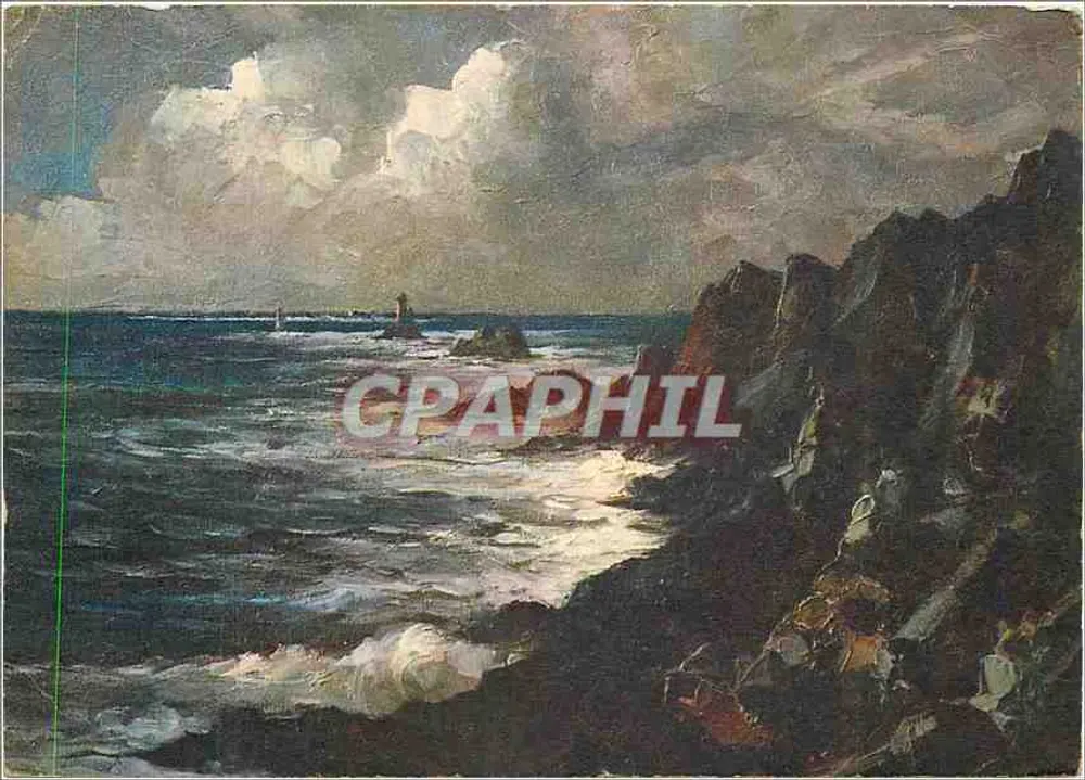 Pointe du Raz (Finistère) — A ponta sul — Edições de Arte 'YVON', Paris - Frente