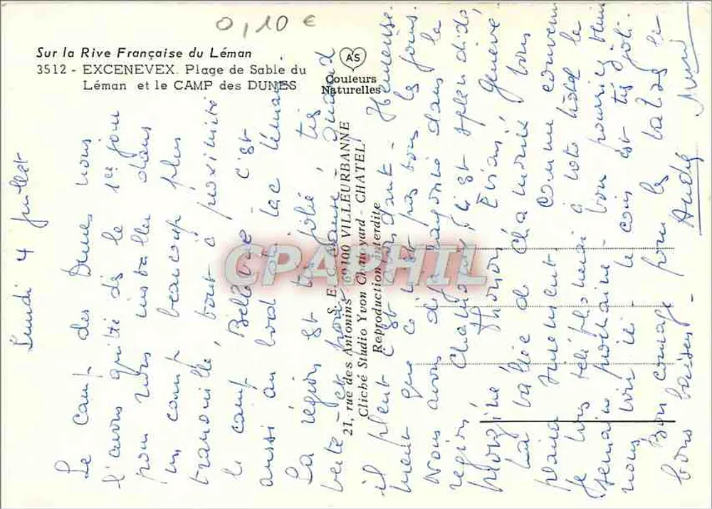 Vue aérienne du lac Léman — Les Mémisses, La Dent d'Oche, La Suisse — éditeur AS - Verso