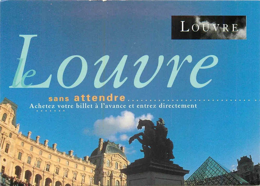 O Louvre — sem esperar — editor não visível, número de série não visível - Frente