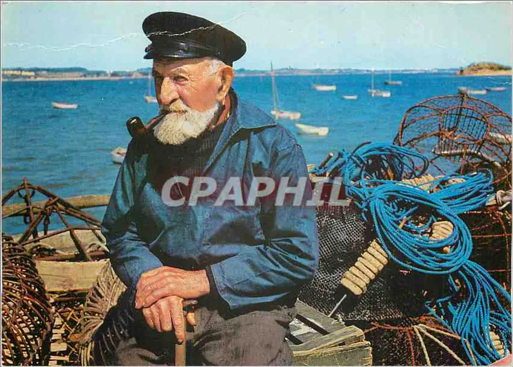 Velho Pescador — Bretanha — Éditions Darteil - Frente