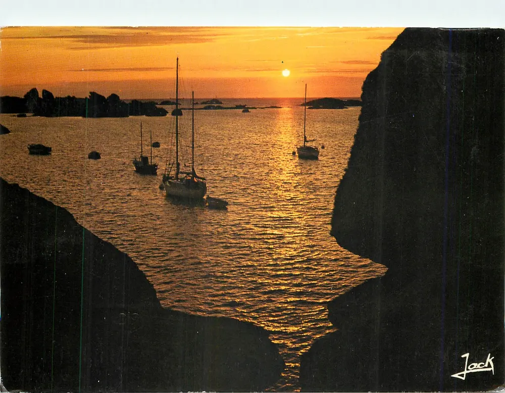 Derniers reflets sur la côte — La Baule — Éditions d'Art Jack, n°581 - Frente