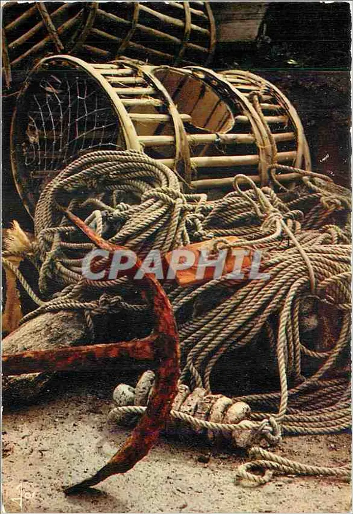 Casiers de crustacés — Châteauneuf (29) — Éditions d'Art JOS - Recto