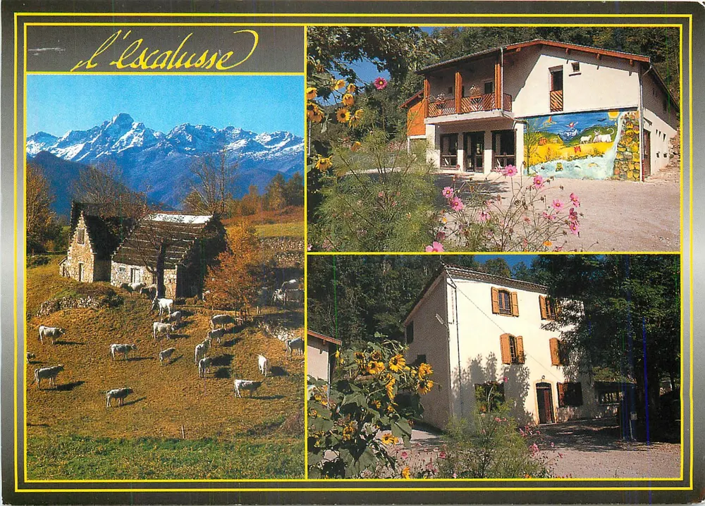 L'Éscalusse — vista panorâmica e edifícios — S.A. APA-POUX - ALBI - Frente