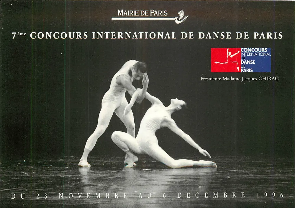 7º Concurso Internacional de Dança de Paris — Mairie de Paris — 1996 - Frente