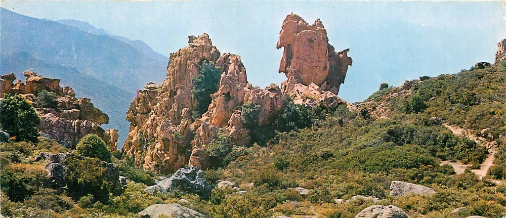 Korsika - Insel der Schönheit — Piana, ein Stück der Calanches — Minicolor - Vorderseite